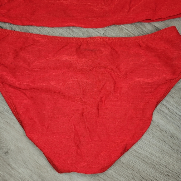 Athena women's red 2 peice tankini swimsuit - Picture 9 of 13